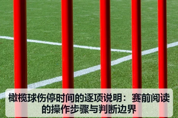 橄榄球伤停时间的逐项说明：赛前阅读的操作步骤与判断边界
